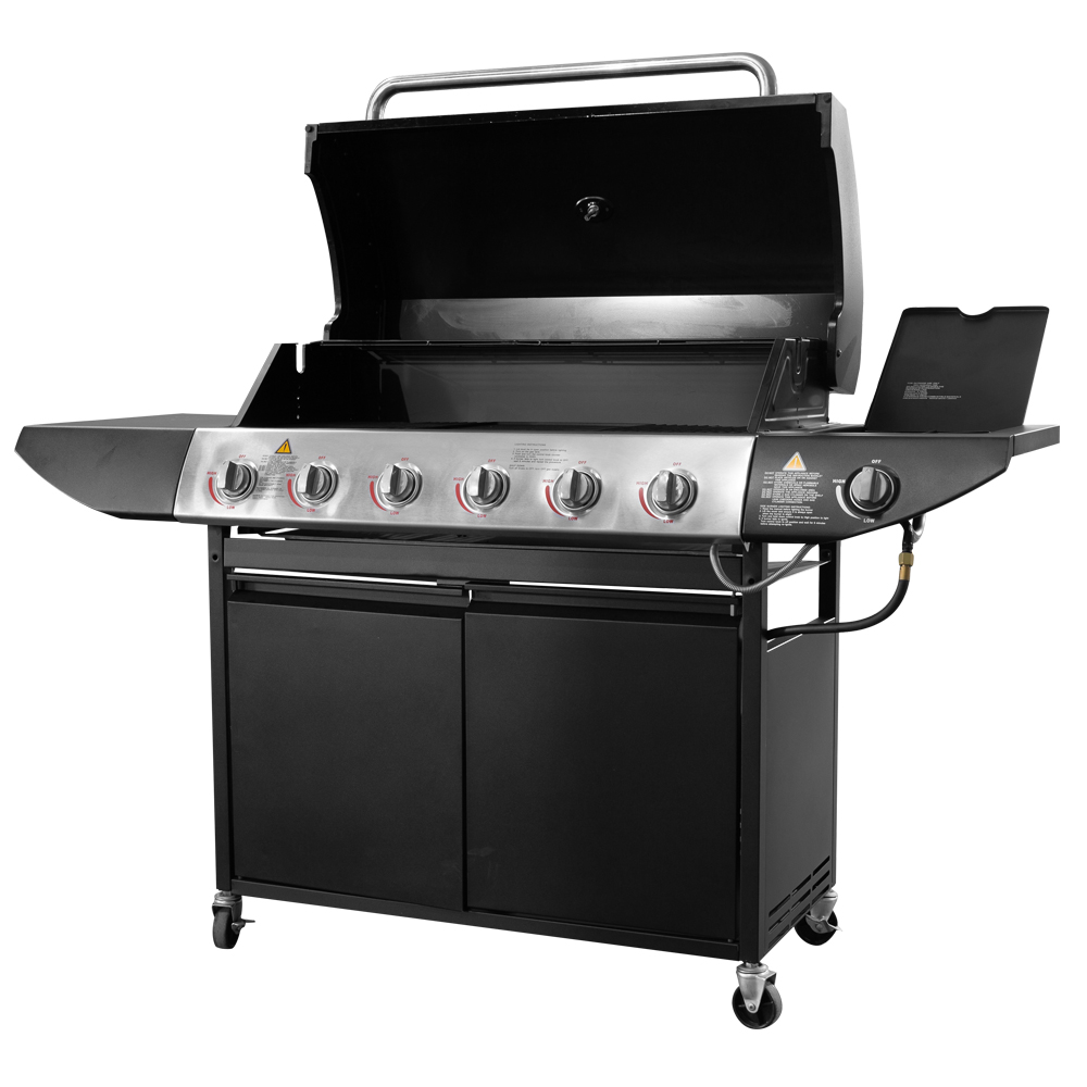 6 burner 2025 hooded bbq